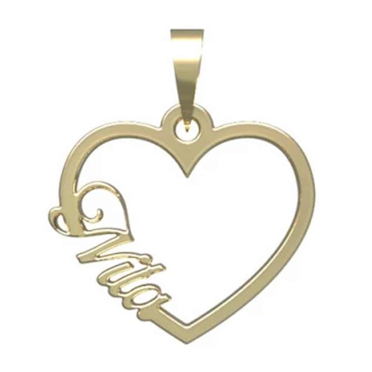 آویز طلا زنانه مدوپد مدل اسم نیلا nila کد PB1-10536-0.50