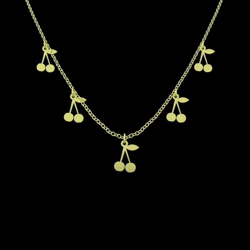 گردنبند طلا زنانه مدوپد مدل گیلاس کد RNA10963-3.50