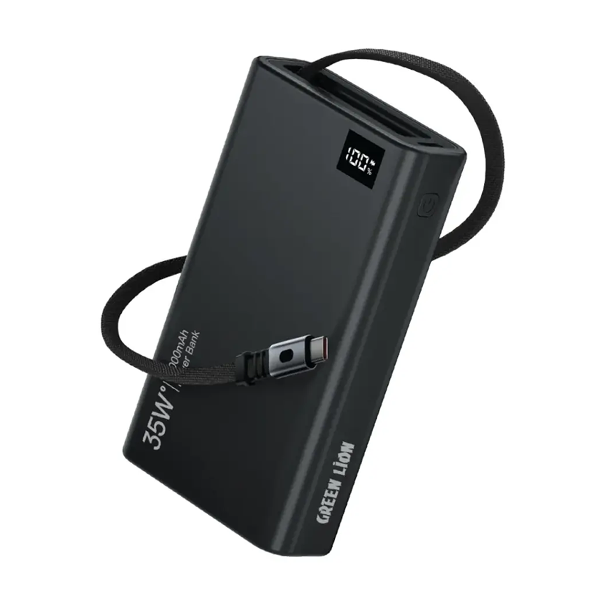 پاوربانک گرین لاین مدل Retractable ظرفیت 10000 میلی آمپر ساعت