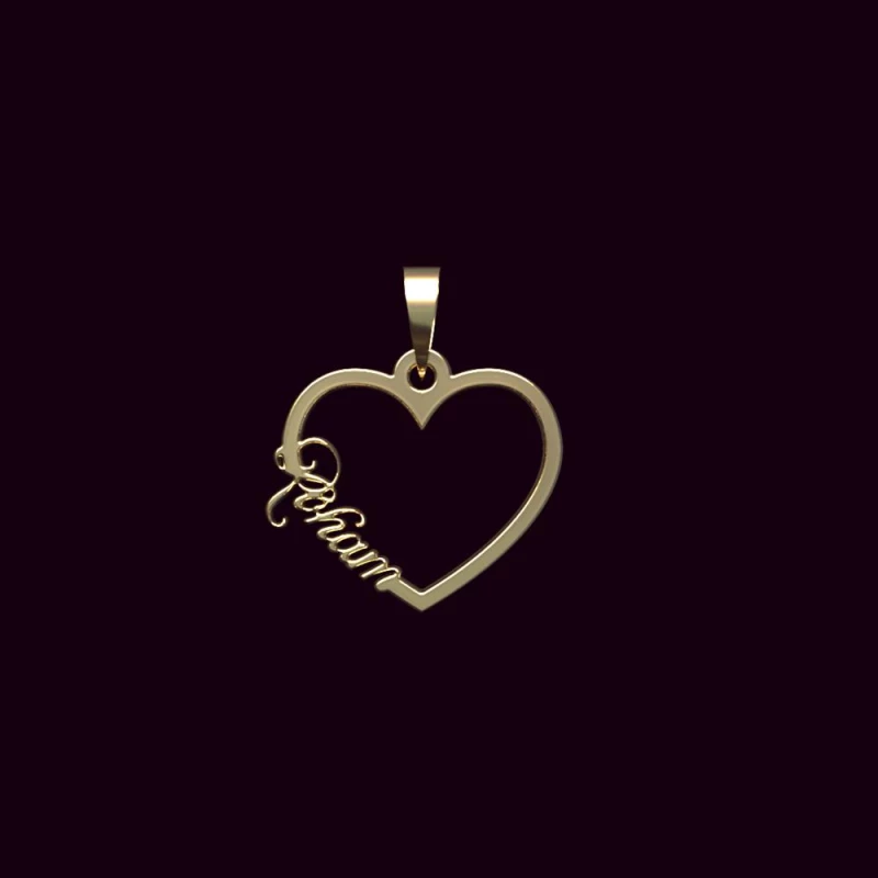 آویز طلا زنانه مدوپد مدل اسم روهام roham کد PB1-10822-1.50