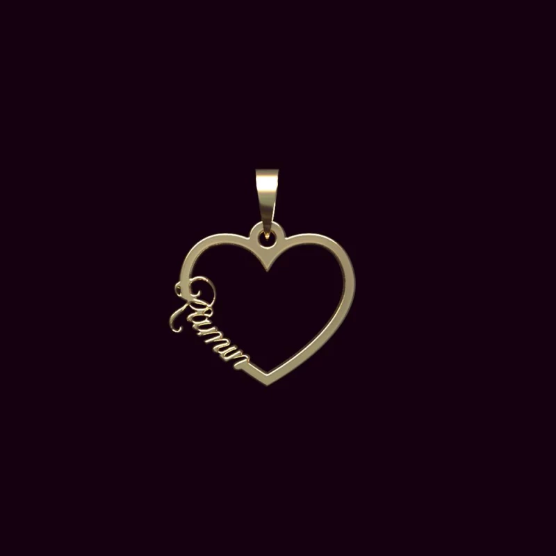 آویز طلا زنانه مدوپد مدل اسم رامین ramin کد PB1-10802-0.50