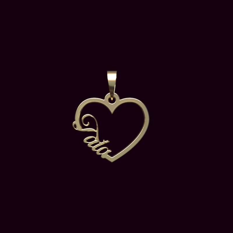 آویز طلا زنانه مدوپد مدل اسم طلا tala کد PB1-10465-0.50