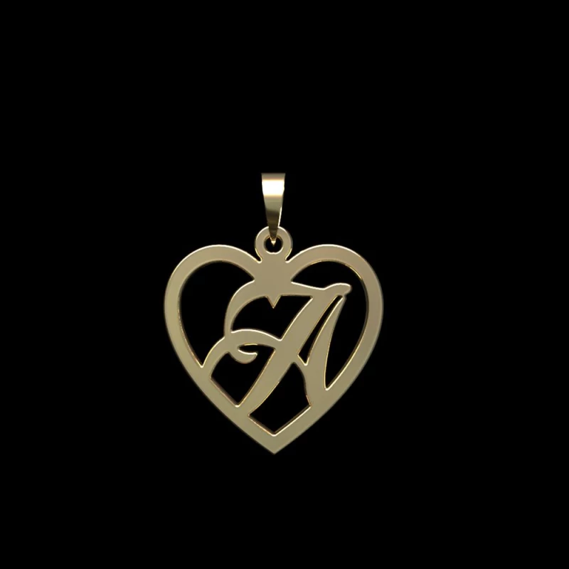 آویز طلا زنانه مدوپد مدل حرف A کد PA1-12873-0.40