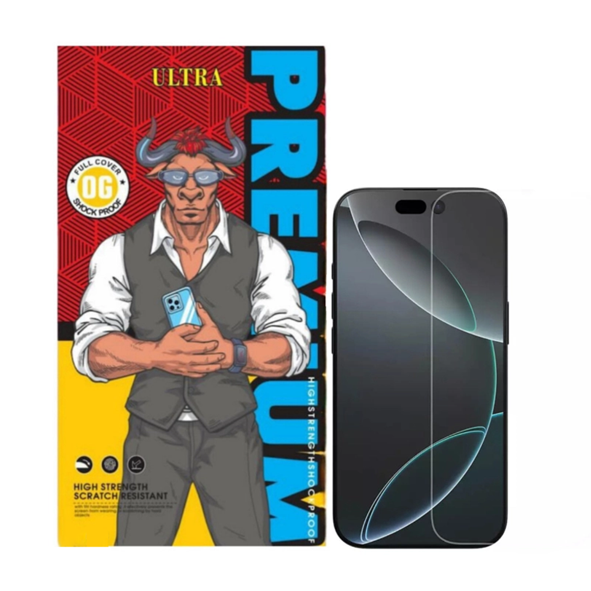 محافظ صفحه نمایش گوشی اپل iPhone 16 Pro Max اولترا مدل بدون حاشیه Clear Pro HD Plus-بی رنگ شفاف