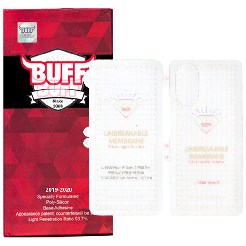 محافظ صفحه نمایش و پشت گوشی هوآوی Nova 8 بوف مدل Hydrogel