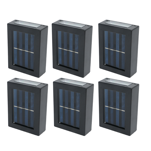 چراغ پارکی خورشیدی سولونیکس مدل 4LED-Solar-Wall Lamp مجموعه 6 عددی