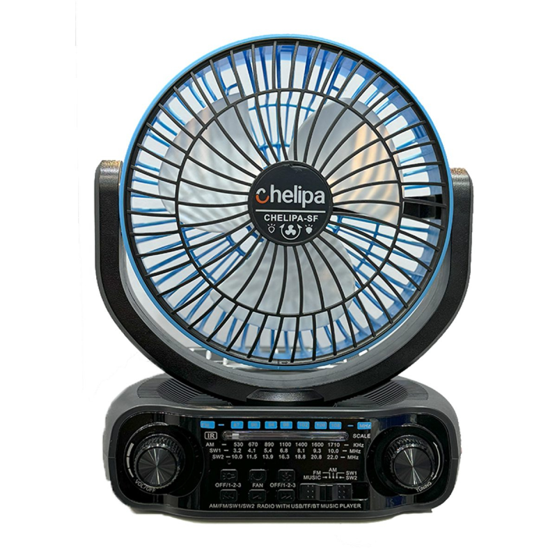 اسپیکر قابل حمل چلیپا مدل Fan Solar Power ظرفیت 4000 میلی آمپر ساعت