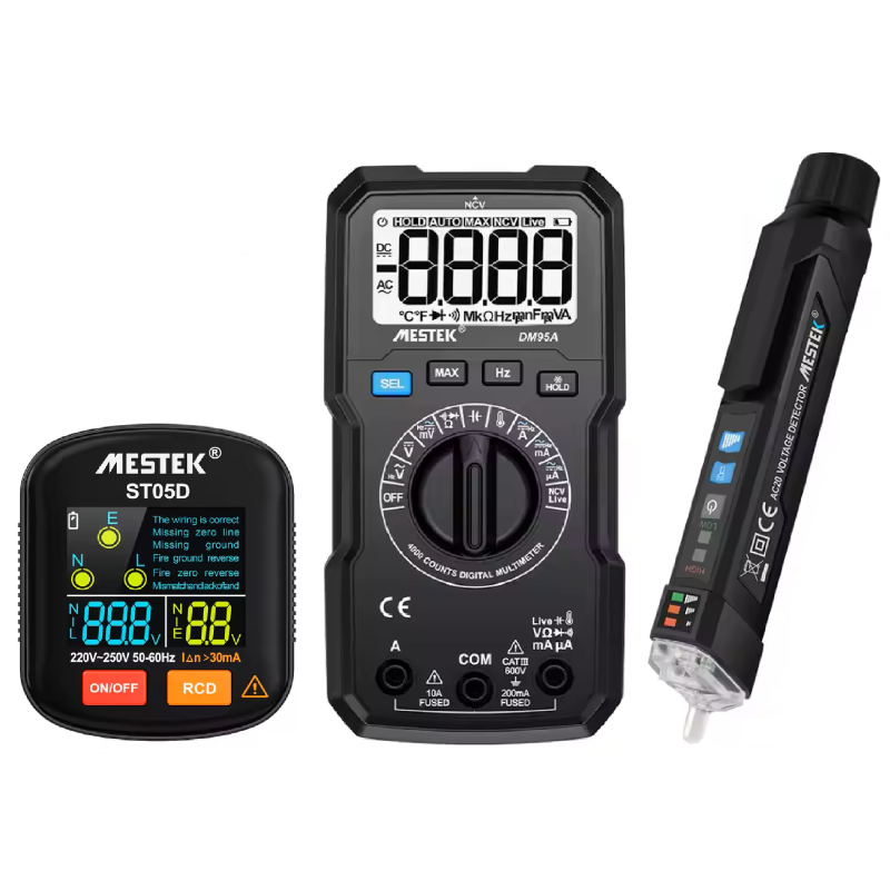 کیت تستر برق دیجیتال مستک مدل 3IN1 COMBINATION SET مجموعه 3 عددی