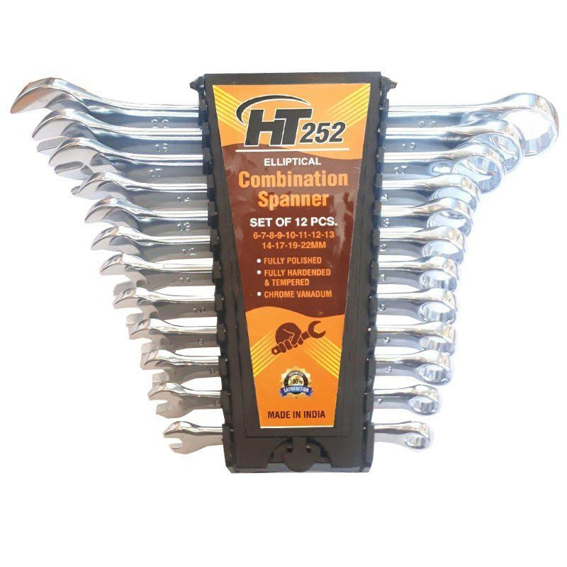 مجموعه ۱۲ عددی آچار یکسر تخت یکسر رینگی اچ تی مدل HT0-252 مجموعه ۱۲ عددی آچار یکسر تخت یکسر رینگی اچ تی مدل HT0-252