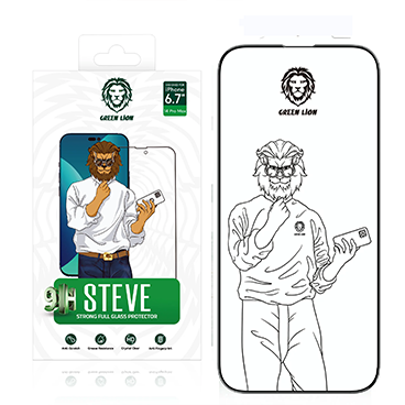 گلس گوشی اپل iPhone 14 Pro Max گرین مدل 3D Elegant