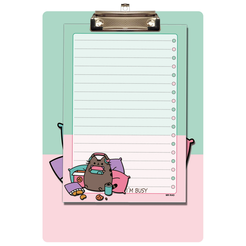 تخته شاسی مستر راد مدل گربه کیوت کد fiory 2402 سایز A5 به همراه کاغذ یادداشت