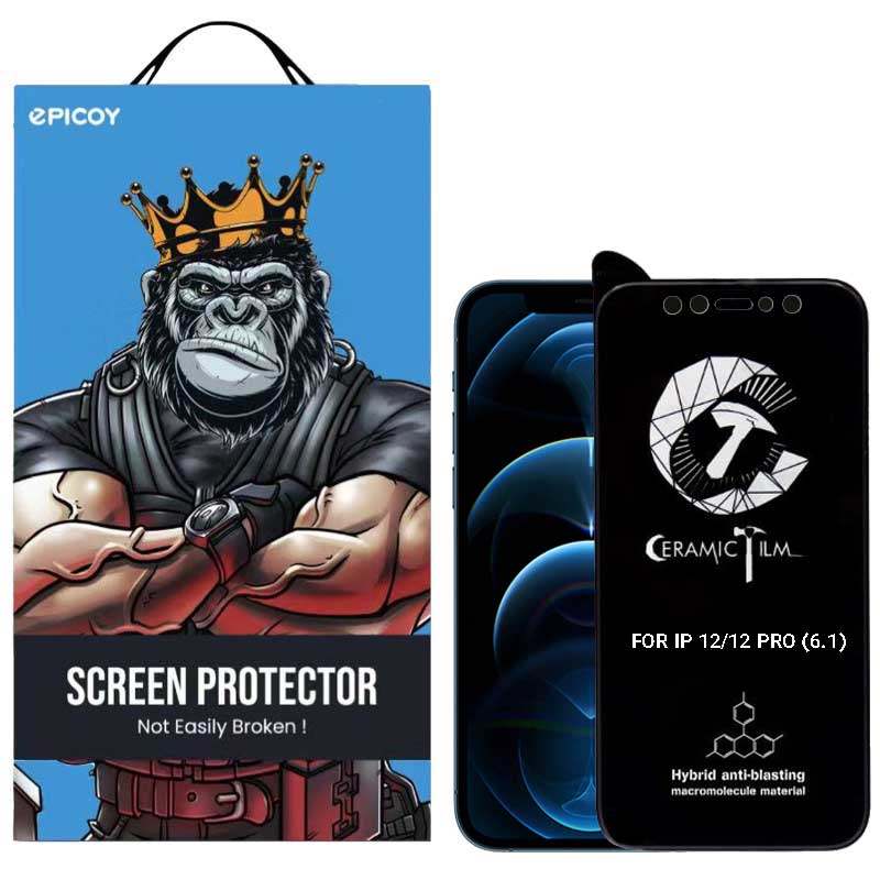 گلس گوشی اپل آیفون 12/ 12 پرو اپیکوی مات مدل CR7-M