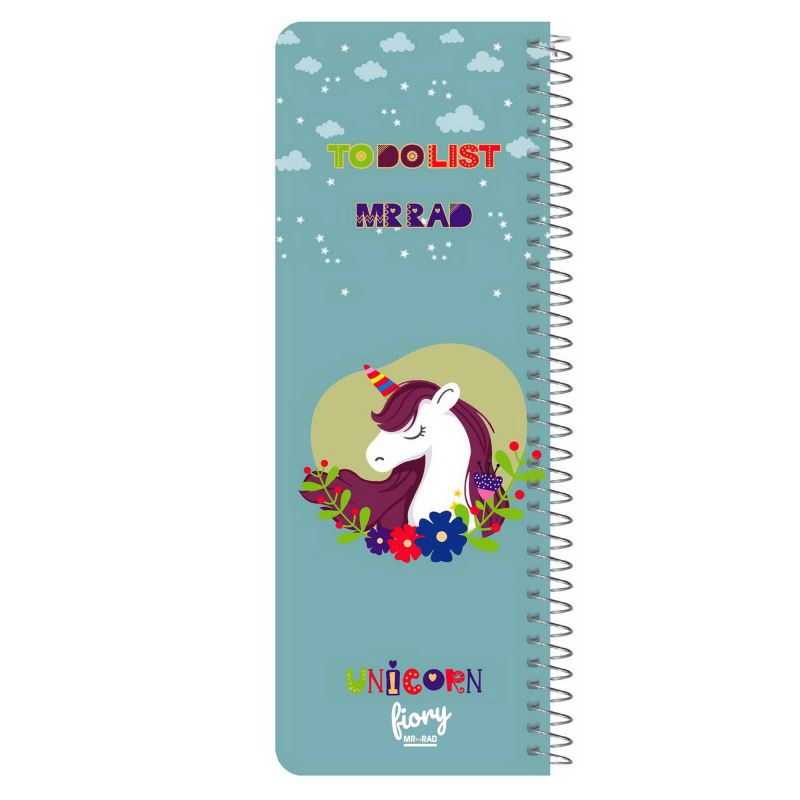 دفترچه یادداشت مستر راد مدل to do list طرح یونیکورن کد 1576 unicorn 