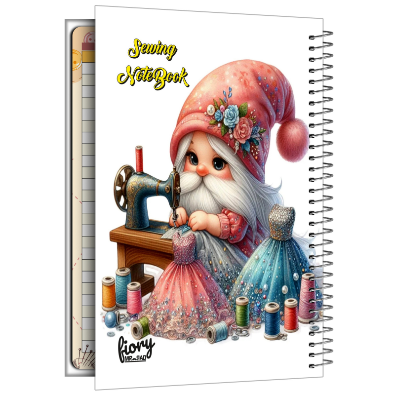 دفتر خیاطی 75 برگ مستر راد مدل ترمه کد fiory 2609