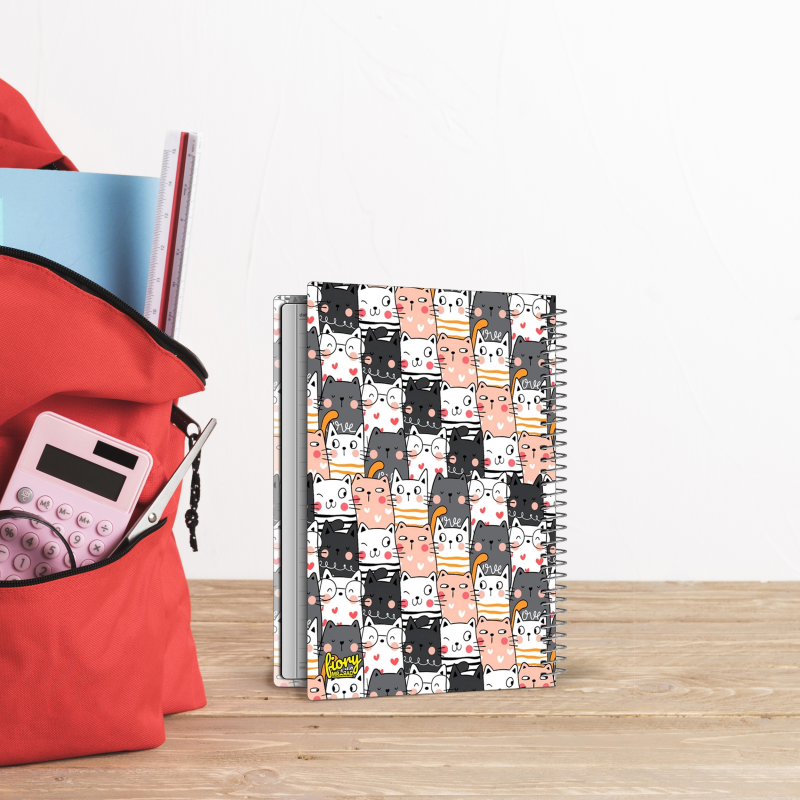  دفتر مشق 50 برگ مستر راد مدل گربه فانتزی کد fiory 2178