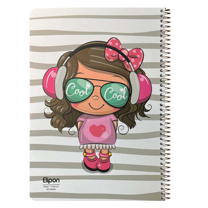 دفتر مشق 40 برگ الیپون مدل 2141207 کد 154201