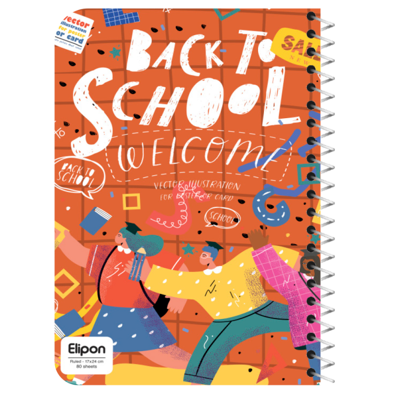 دفتر مشق 80 برگ الیپون کد 2362360