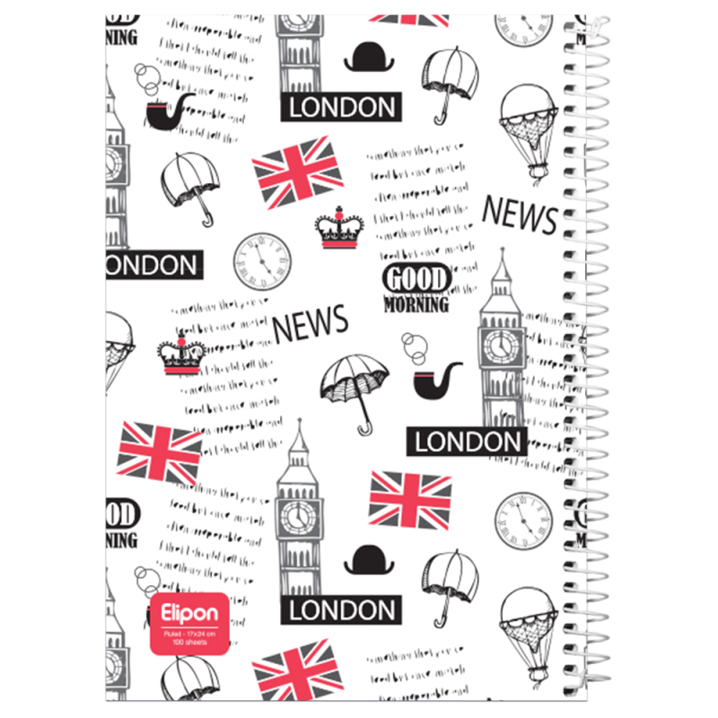  دفتر مشق 100 برگ الیپون کد 2421293