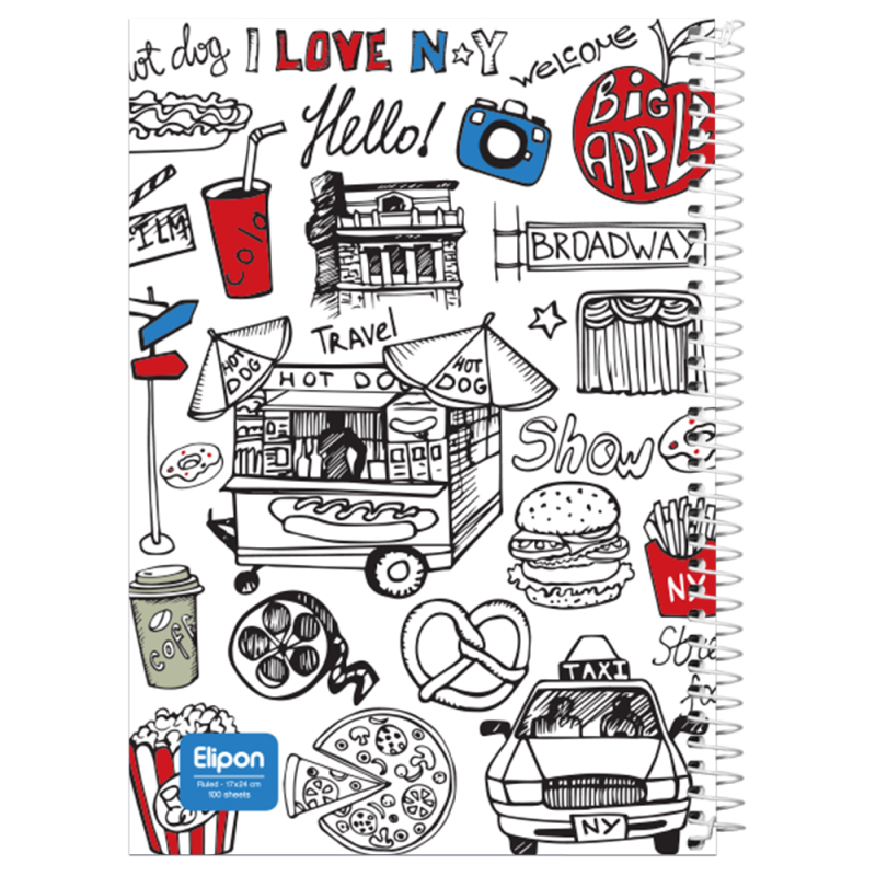 دفتر مشق 100 برگ الیپون کد 2421291 دفتر مشق 100 برگ الیپون کد 2421291