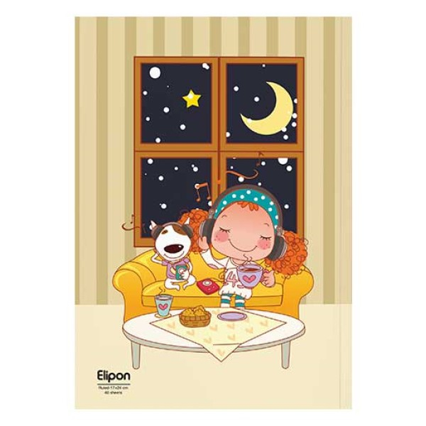 دفتر مشق 40 برگ الیپون کد 2921217 دفتر مشق 40 برگ الیپون کد 2921217