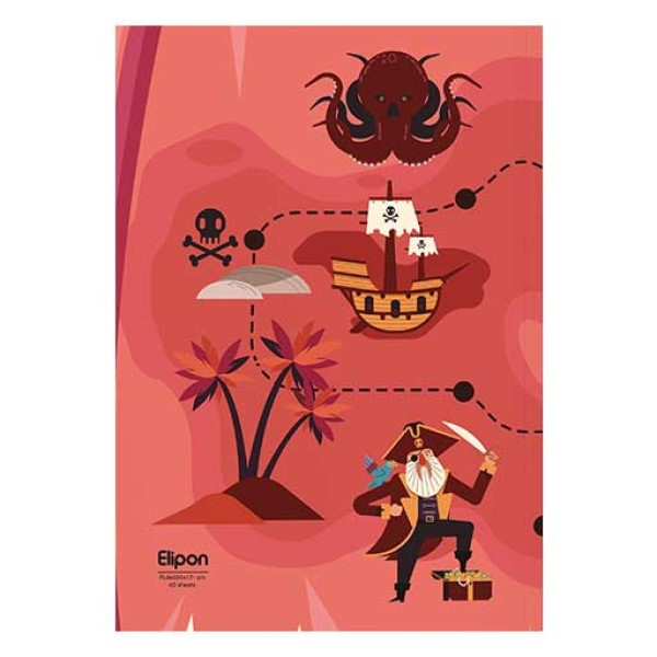 دفتر مشق 40 برگ الیپون کد 2921214