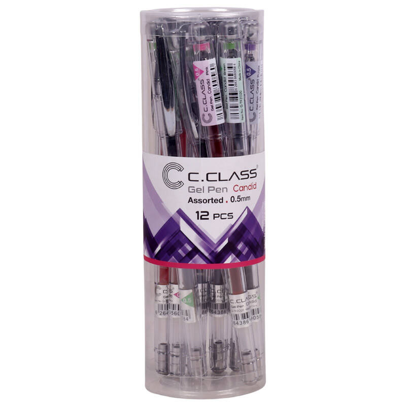 خودکار و روان نویس سی.کلاس مدل candid بسته 12 عددی