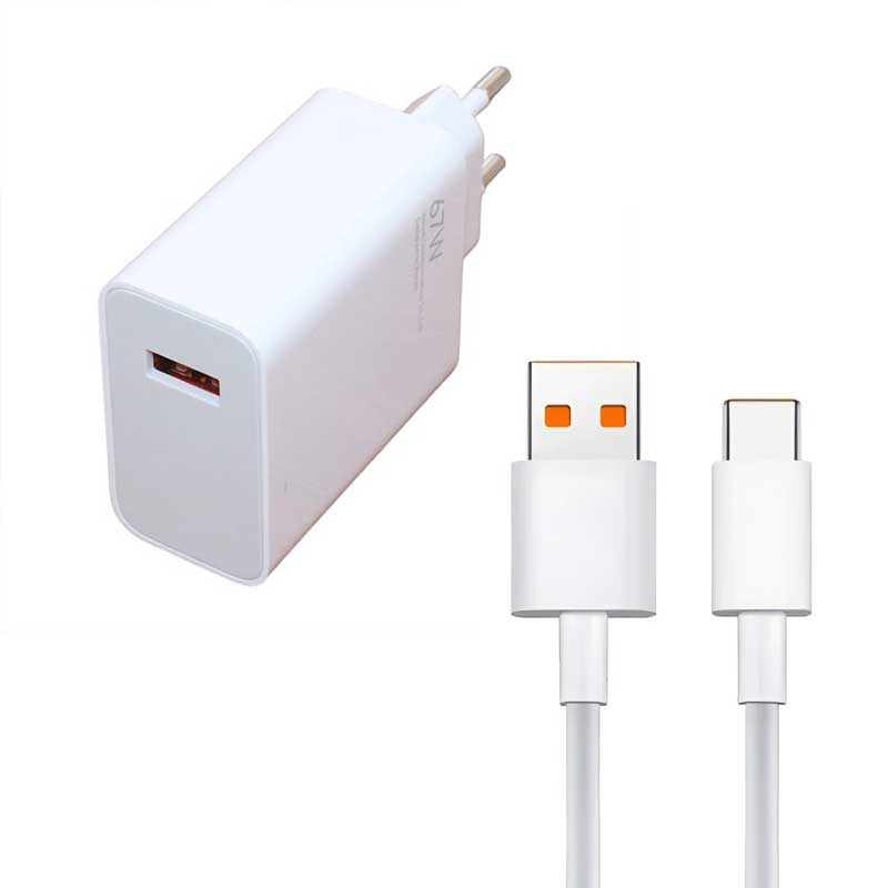 شارژر دیواری بوف مدل MDY-12-ES به همراه کابل USB-C توان 67 وات 