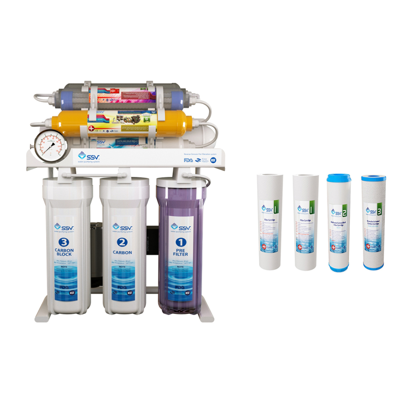 دستگاه تصفیه کننده آب اس اس وی مدل MaxTec X1000 به همراه فیلتر بسته 4 عددی