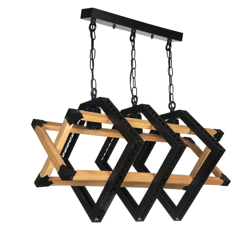 لوستر سه شعله چشمه نور کد 2231/3BK