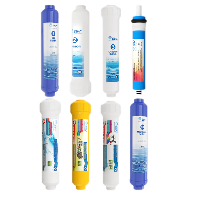 فیلتر دستگاه تصفیه آب اس اس وی مدل L810 بسته 8 عددی