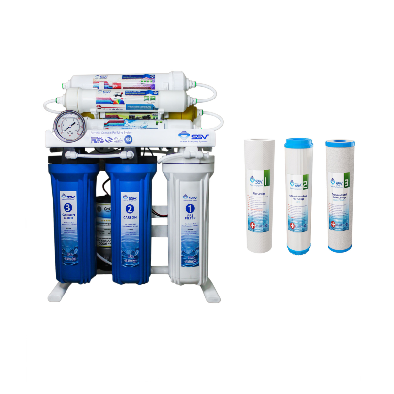 دستگاه تصفیه کننده آب اس اس وی مدل MaxBlue x800 به همراه فیلتر 3 عددی