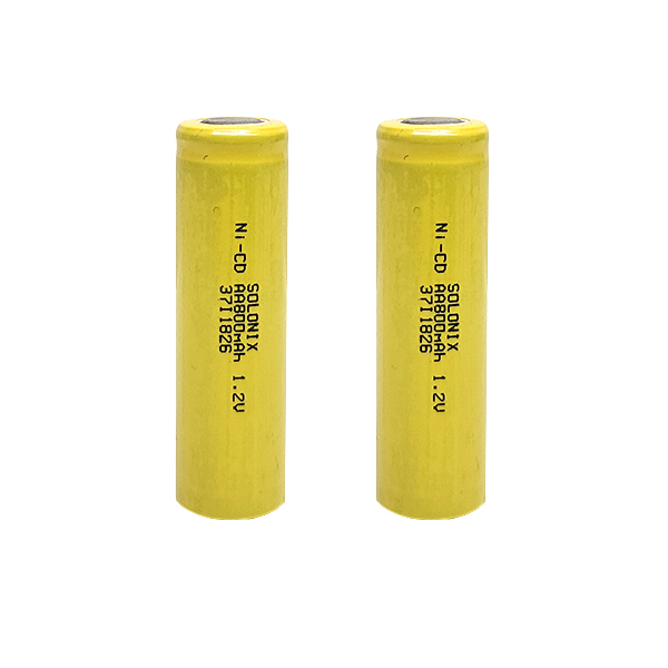 باتری قلمی قابل شارژ سولونیکس مدل صنعتی Ni-Cd سرتخت مجموعه 2 عددی