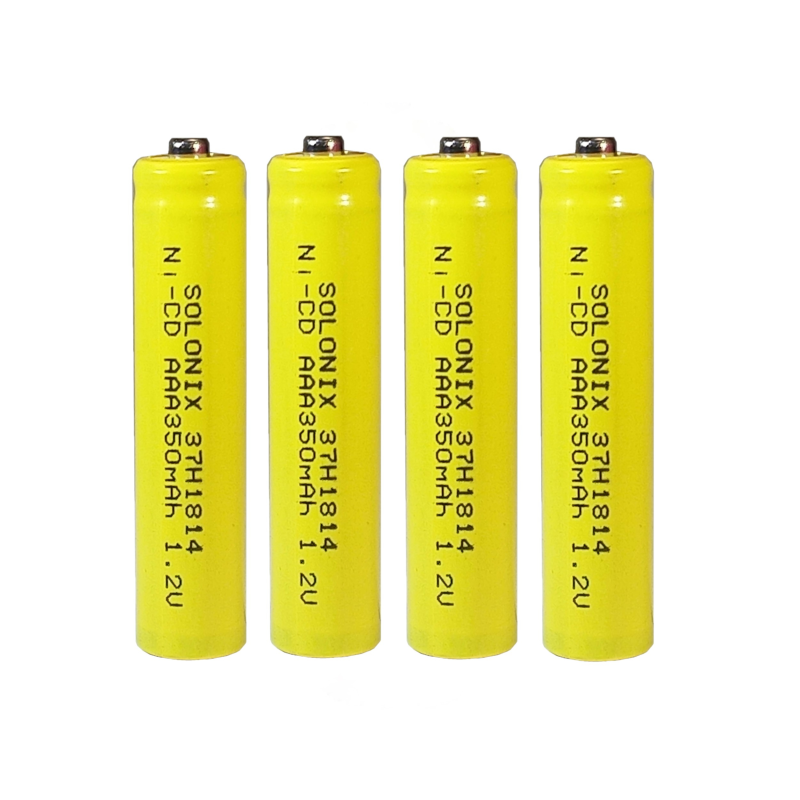 باتری شارژی نیم قلمی سولونیکس مدل صنعتی Ni-Cd مجموعه 4 عددی