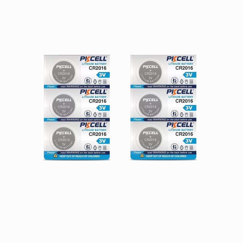 باتری سکه ای پی‌کی سل مدل  CR 2016 بسته 6 عددی