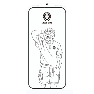 گلس گوشی اپل ایفون 13 /13 پرو/ 14 گرین مدل Silicone-HD Plus