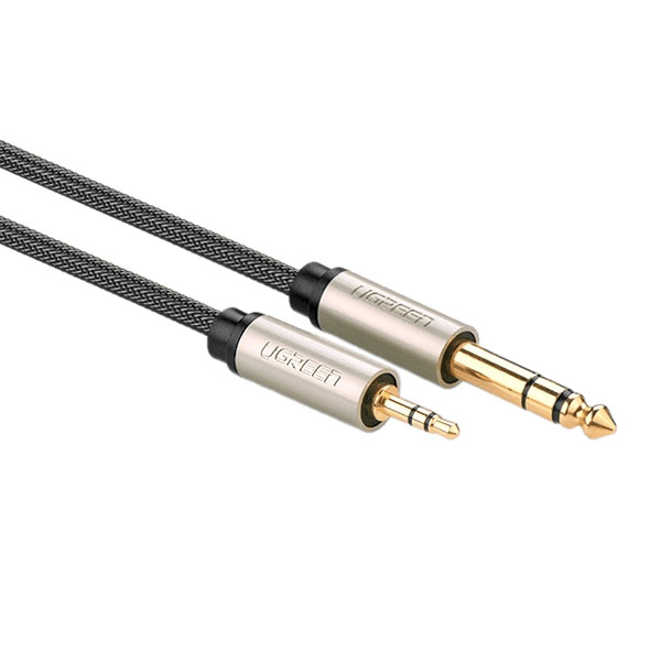 کابل تبدیل جک 6.5 میلی‌متری به جک 3.5 میلی‌متری یوگرین مدل AV127-10625 طول ۱ متر