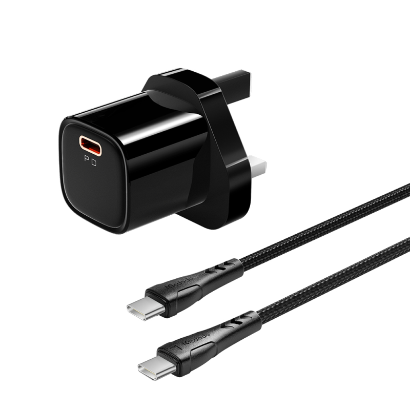 شارژر دیواری 20 وات مک دودو مدل PD Fast Charger به همرا کابل USB-C