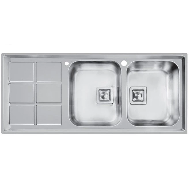 سینک ظرفشویی استیل اخوان مدل 500 توکار-راست لگن