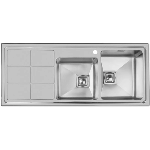 سینک ظرفشویی اخوان مدل 304 توکار-راست لگن سینک ظرفشویی اخوان مدل 304 توکار-راست لگن