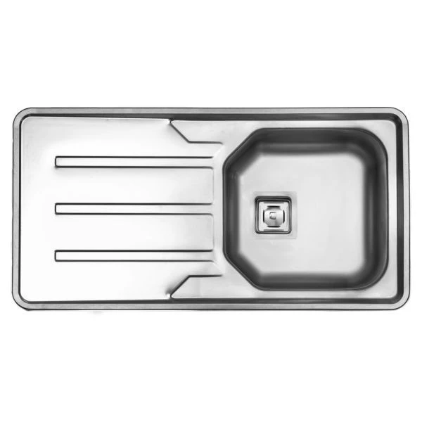 سینک ظرفشویی استیل البرز مدل 180 توکار-راست لگن