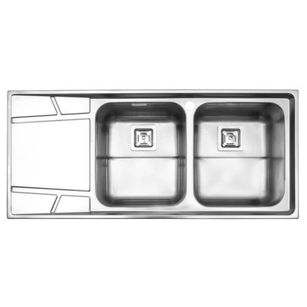 سینک ظرفشویی استیل البرز مدل 738 توکار-راست لگن