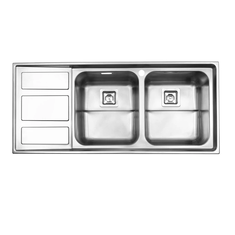 سینک استیل البرز مدل 765 توکار-چپ لگن سینک استیل البرز مدل 765 توکار-چپ لگن