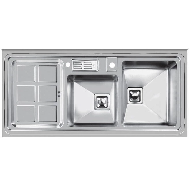 سینک ظرفشویی اخوان مدل NEW-320 روکار-راست لگن سینک ظرفشویی اخوان مدل NEW-320 روکار-راست لگن