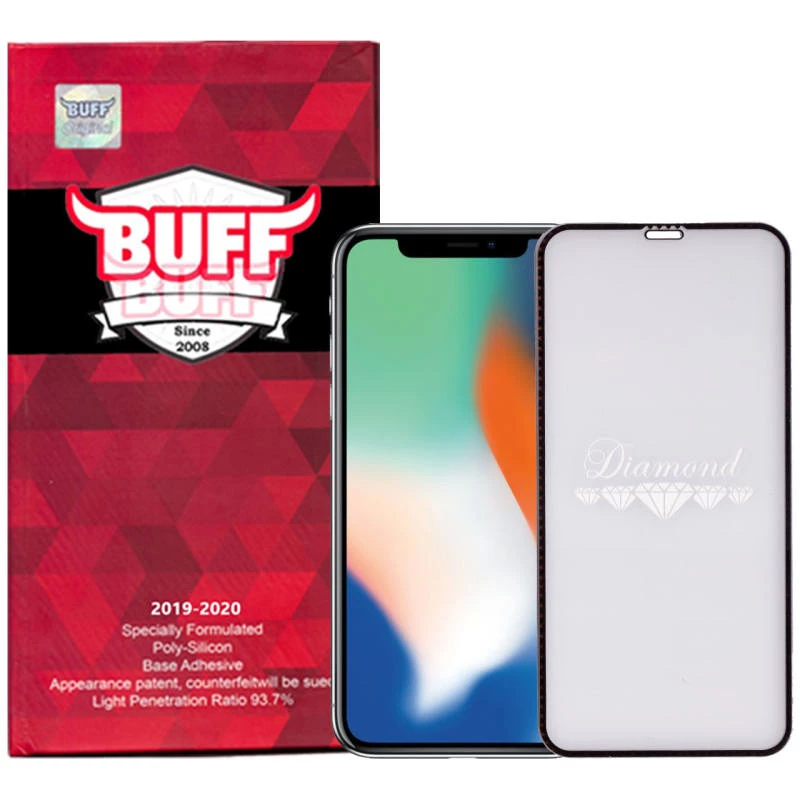 گلس گوشی iPhone 11 Pro بوف 5D مدل Diamond-نقره‌ای