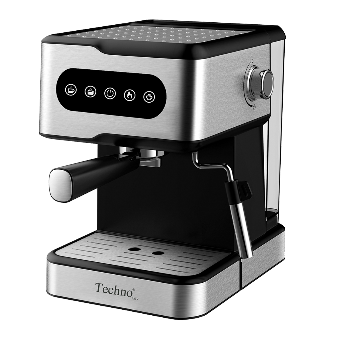 اسپرسوساز تکنو مدل TE-818-نقره‌ای