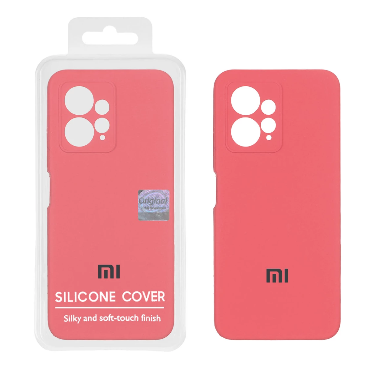 کاور گوشی شیائومی Redmi Note 12 4G مدل سیلیکونی پاک کنی-قرمز