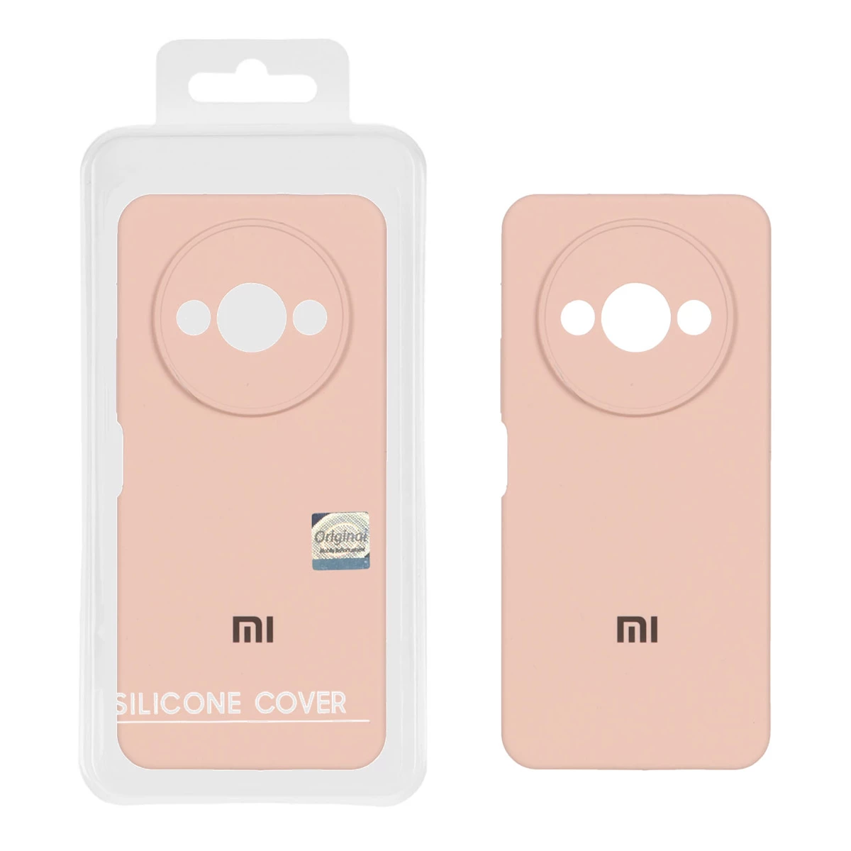 کاور گوشی شیائومی Redmi A3 / Redmi A3X / Poco C61 مستر کوالیتی مدل سیلیکونی پاک کنی-آبی