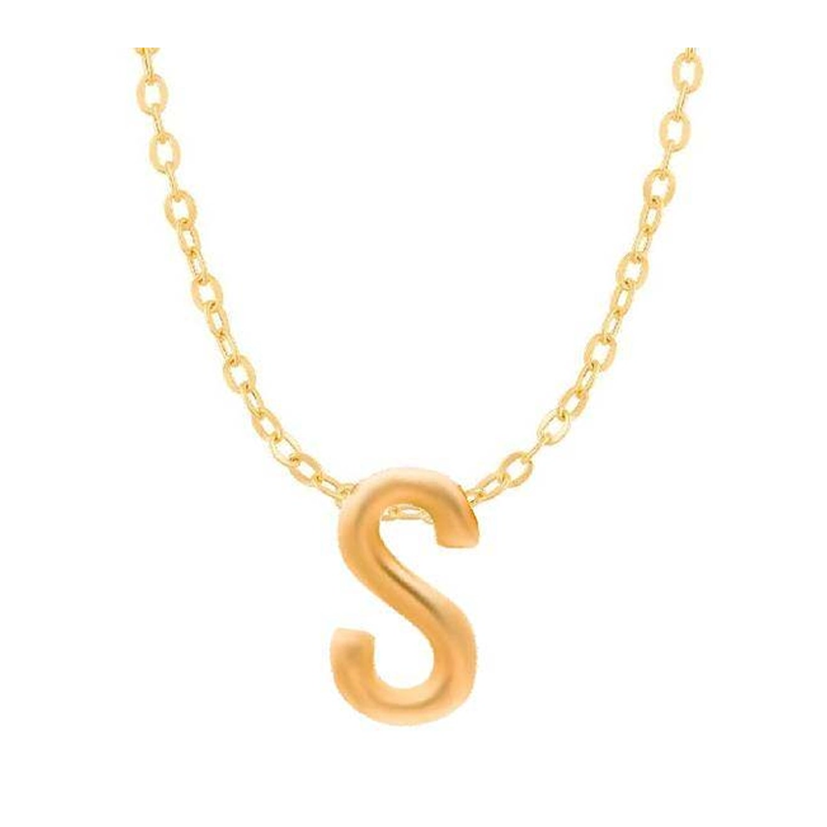 گردنبند طلا 18 عیار اپال گلد مدل حروف سه بعدی هلیوم انگلیسی S-1.20