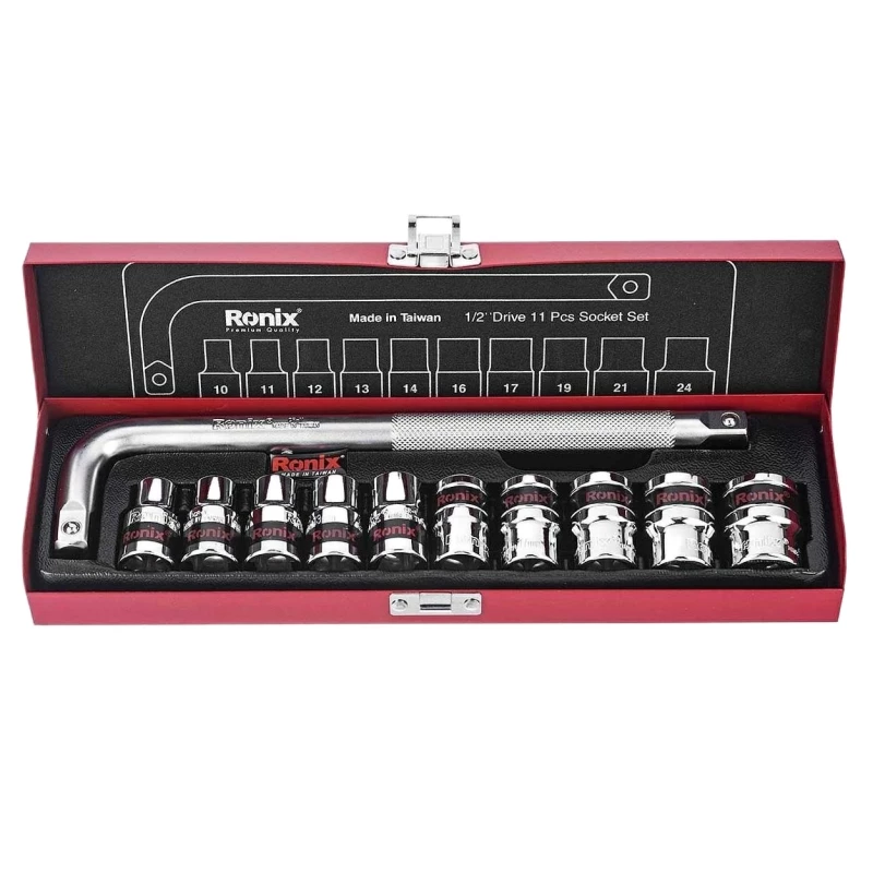 مجموعه 11 عددی آچار و سری بکس رونیکس مدل RX-2610-چند رنگ 