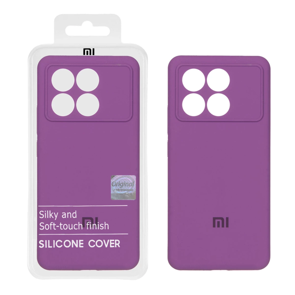 کاور گوشی شیائومی Poco X6 Pro 5G مستر کوالیتی مدل سیلیکونی پاک کنی-مشکی